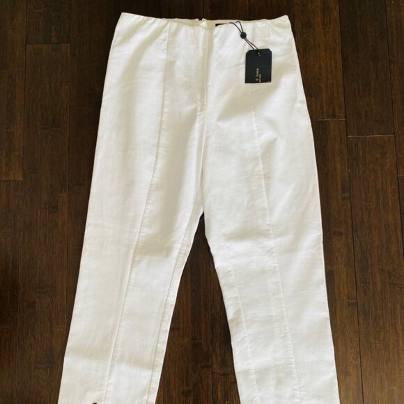 Rag & Bone New York Simone Snap Front Pants White - Picture 2 of 9